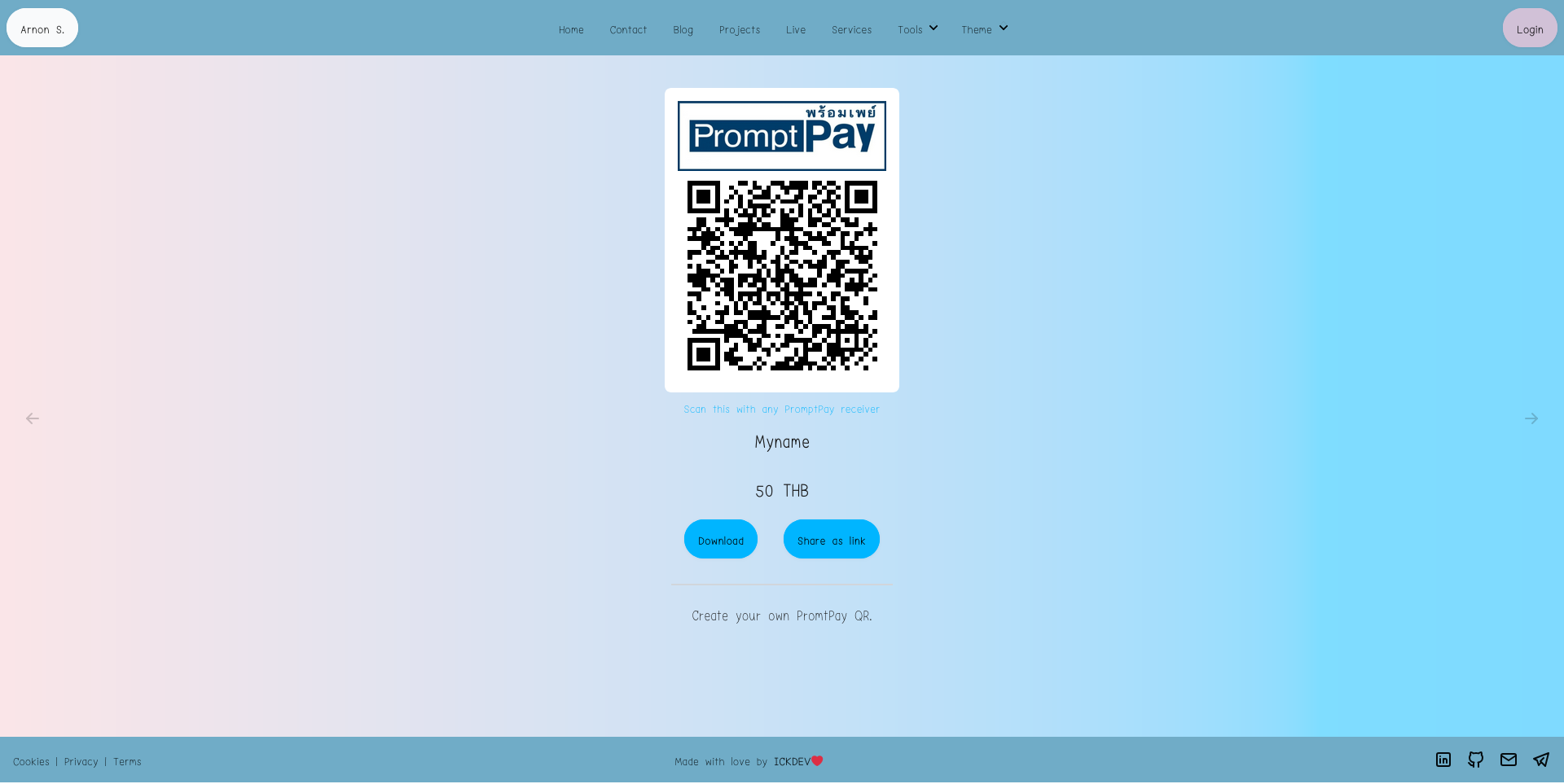 Promptpay QR project cover image